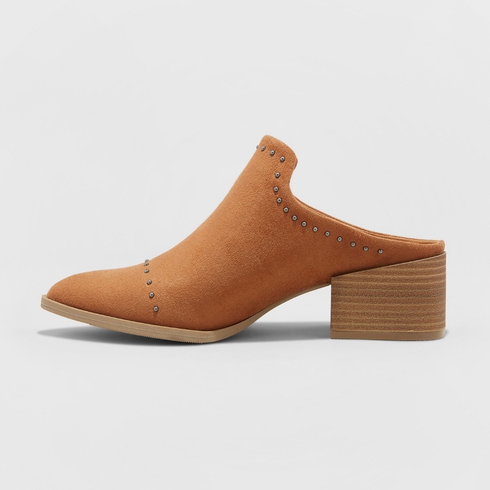 Universal Thread Crista Studded Heeled Mules New - Picture 3 of 7